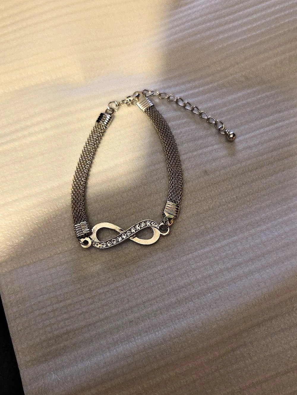 Infinity Pendant Bracelet in Silver